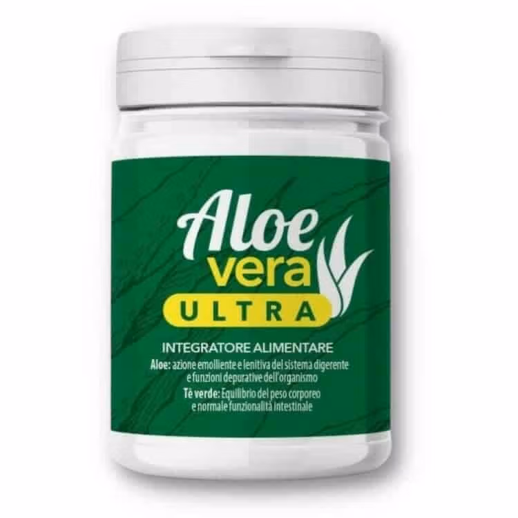 Integratore Aloe Vera Ultra con aloe vera e proprietà benefiche.
