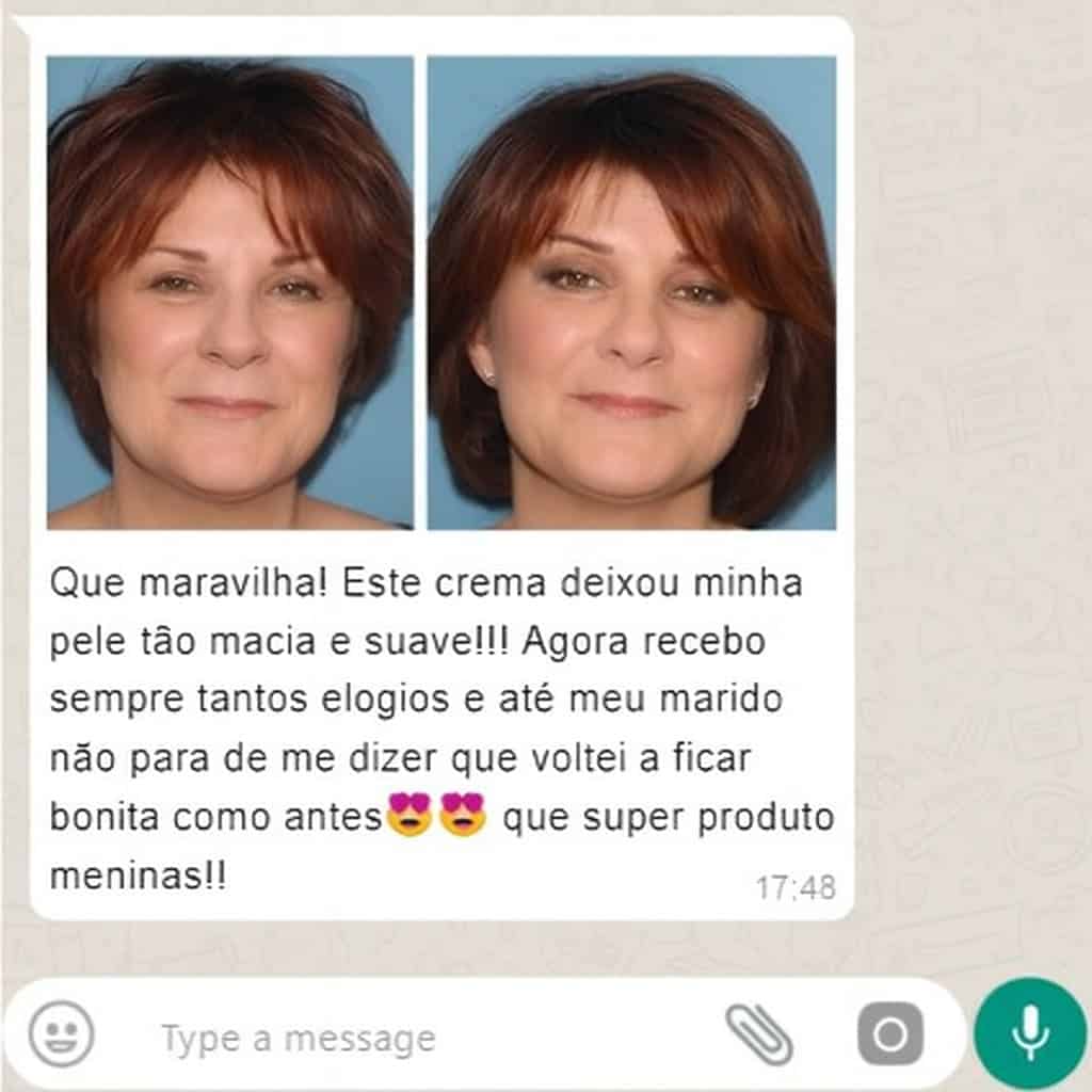 Prima e dopo l'uso della crema antirughe per borse e occhiaie.