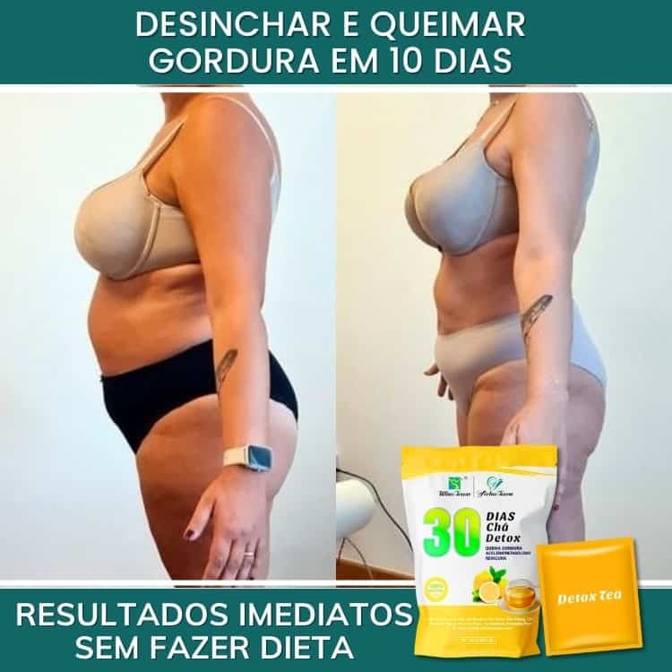 Prima e dopo il drenaggio detox per perdita di peso.