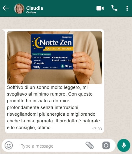 Integratore Notte Zen per favorire il sonno e il relax notturno.