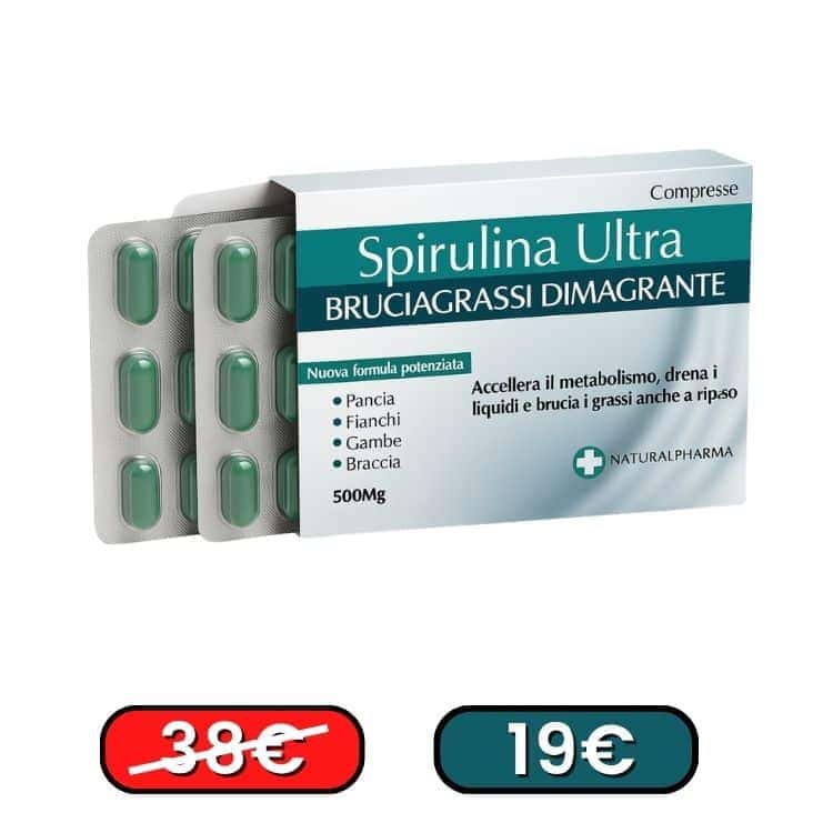 Integratore di spirulina ultra per drenaggio e metabolismo.