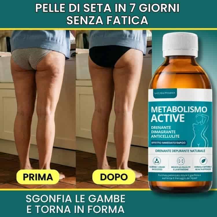 Dimagrimento gambe senza fatica in 7 giorni con Metabo Act 1x19.