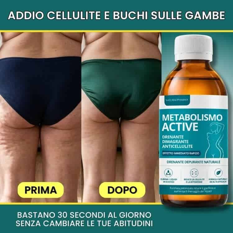 Drenante naturale per cellulite e buccia d'arancia sulle gambe.