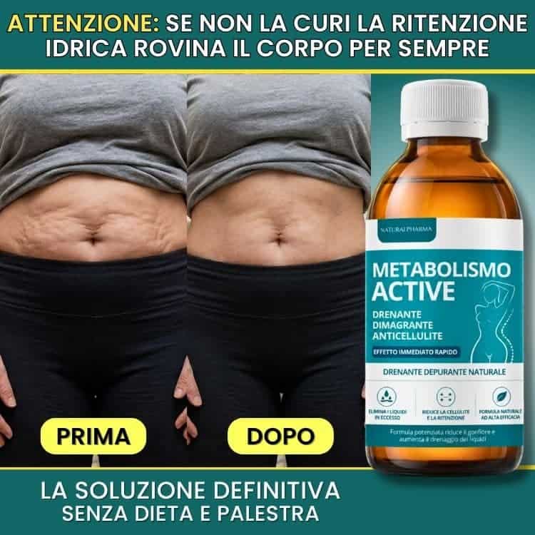 Integratore naturale per drenare e ridurre la cellulite.
